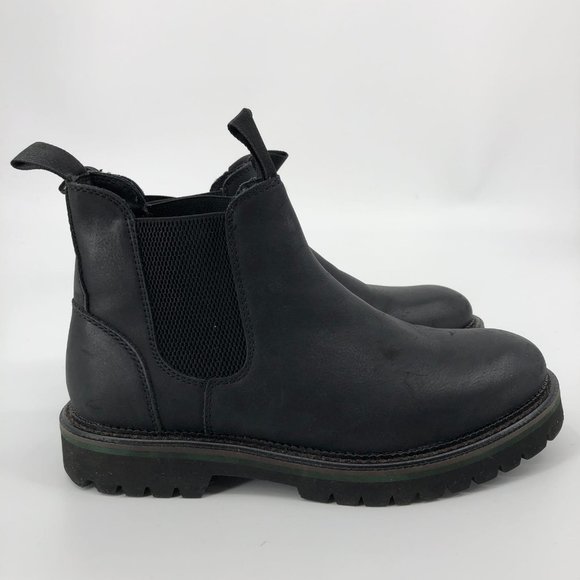Steve Madden Black Leather Combat & Moto Boots | Excellent Condition main image 5